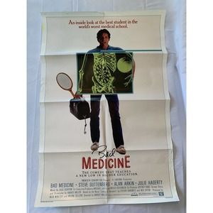 Bad Medicine Original One Sheet Movie Poster - Folded - 1985 - Alan Arkin